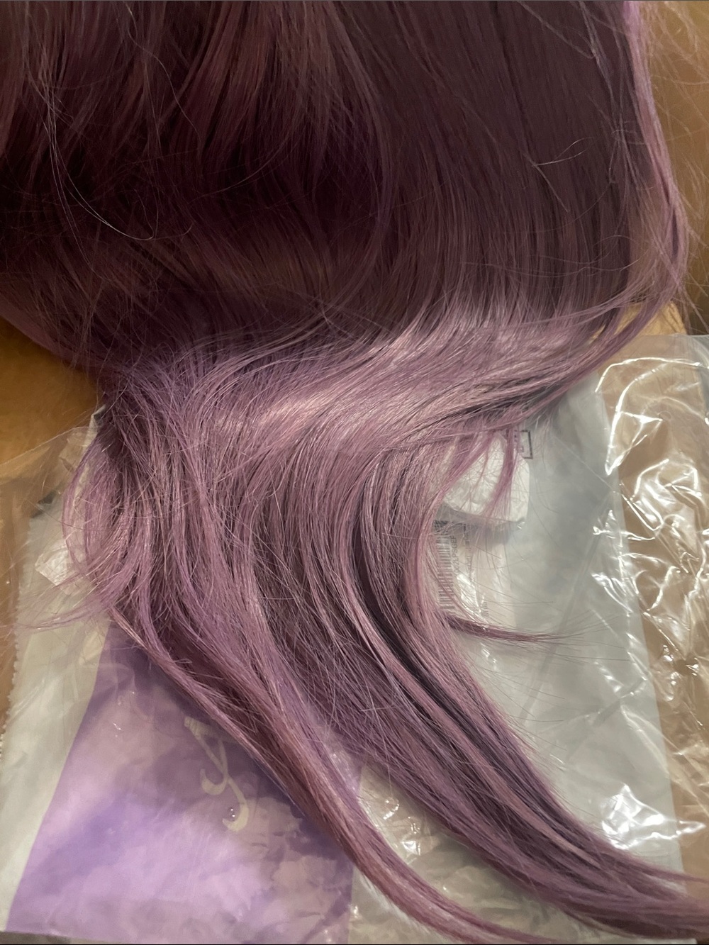 13x4 Premium Ash Lavender Lace Front Wig - Picture 5 of 16